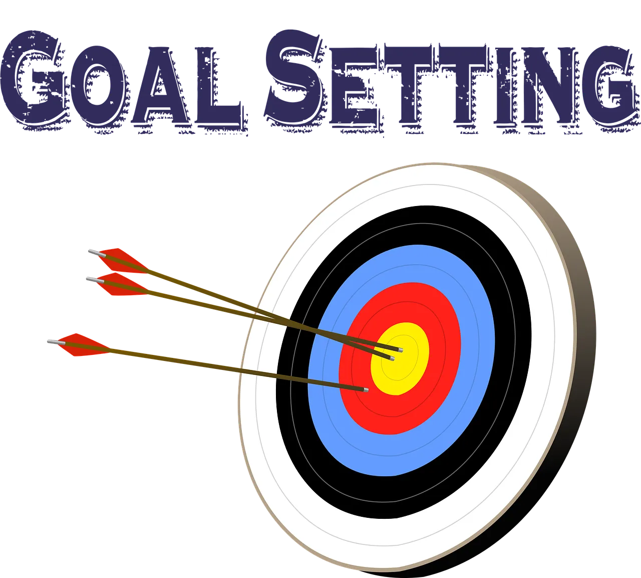 Goal setting: arrows in a target