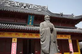Statue of Confucius at a temple