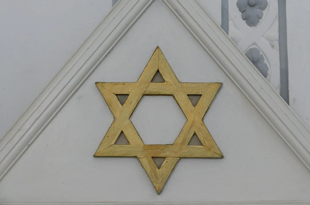 Star of David on a building